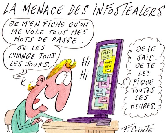 Dessin: Infostealers : l’explosion invisible